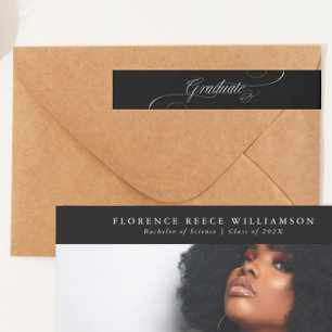 Schwarz-weißer, anpassbarer Abschluss