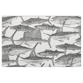 Schwarz-weißer Atlantik Stoff (Fat Quarter (45,7 x 55,9 cm))
