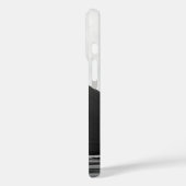 Schwarz-weißer ausbrechender Vulkan Case-Mate iPhone Hülle (Rückseite / Links)