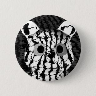 Schwarz-weißer Bär Button