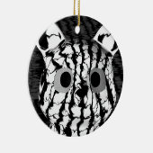 Schwarz-weißer Bär Keramikornament (Rechts)