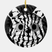 Schwarz-weißer Bär Keramikornament (Hinten)