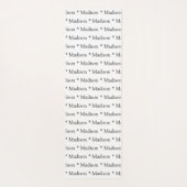 Schwarz-weißer, benutzerdefinierbarer Name Yogamatte (Rückseite)