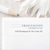 Schwarz-weißer Berater Rechtsanwalt (Insitu)