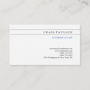 Schwarz-weißer Berater Rechtsanwalt Visitenkarte