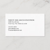 Schwarz-weißer Beruflicher Hausmaler Visitenkarte (Rückseite)