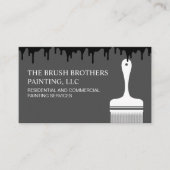 Schwarz-weißer Beruflicher Hausmaler Visitenkarte (Vorderseite)