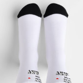Schwarz-weißer bester Vater in Galaxy Socken (Oben)