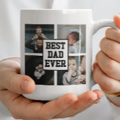 Schwarz-weißer bester Vater je benutzerdefiniertes Kaffeetasse