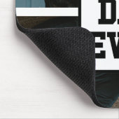 Schwarz-weißer bester Vater je benutzerdefiniertes Mousepad (Ecke)