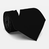 Schwarz-weißer Blitzwelle-Design-Halstuch Krawatte (Gerollt)