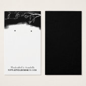 Schwarz-weißer Blumenschmuck (Vorne & Hinten)