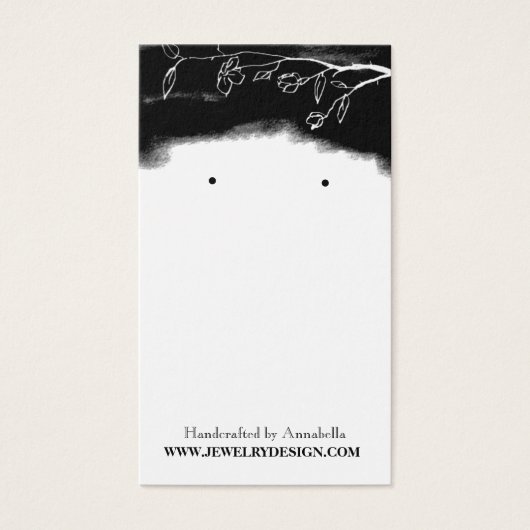 Schwarz-weißer Blumenschmuck (Vorderseite)