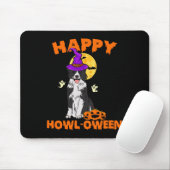 Schwarz-weißer Border Collie-Hexenhund glücklich Mousepad (Mit Mouse)