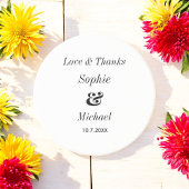 Schwarz-weißer Brautgarten Getränkeuntersetzer