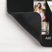 Schwarz-weißer Buchstabe M-Fotocollage Mousepad (Ecke)
