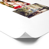 Schwarz-weißer Buchstabe M-Fotocollage Poster (Ecke)