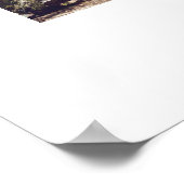 Schwarz-weißer Buchstabe N-Fotocollage Poster (Ecke)