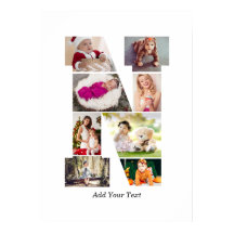 Schwarz-weißer Buchstabe N-Fotocollage