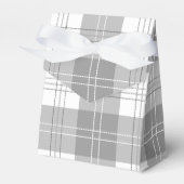 Schwarz-weißer Büffel-Karo Geschenkschachtel (Vorderseite)
