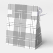 Schwarz-weißer Büffel-Karo Geschenkschachtel (Rückseite)