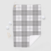 Schwarz-weißer Büffel-Karo Golfhandtuch (Insitu)