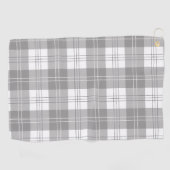 Schwarz-weißer Büffel-Karo Golfhandtuch (Horizontal)