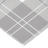 Schwarz-weißer Büffel-Karostoff Tischdecke (Schrägansicht)