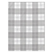 Schwarz-weißer Büffel-Karostoff Tischdecke (Vorderseite)