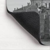 Schwarz-weißer Canal Venedig Italien Reisen Mousepad (Ecke)
