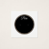 Schwarz-weißer Circle Stud Earring Display Holder (Vorderseite)