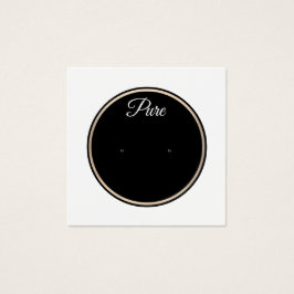 Schwarz-weißer Circle Stud Earring Display Holder