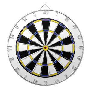 Schwarz-weißer Dartboard Dartscheibe