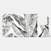 Schwarz-weißer Dschungel: Muster der tropischen Pf Case-Mate iPhone Hülle (Rückseite (Horizontal))