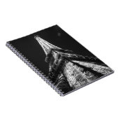 Schwarz-weißer Eiffelturm Paris Europa Reisen Notizblock (Rechte Seite)