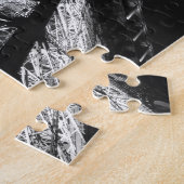 Schwarz-weißer Eiffelturm Paris Europa Reisen Puzzle (Seite)