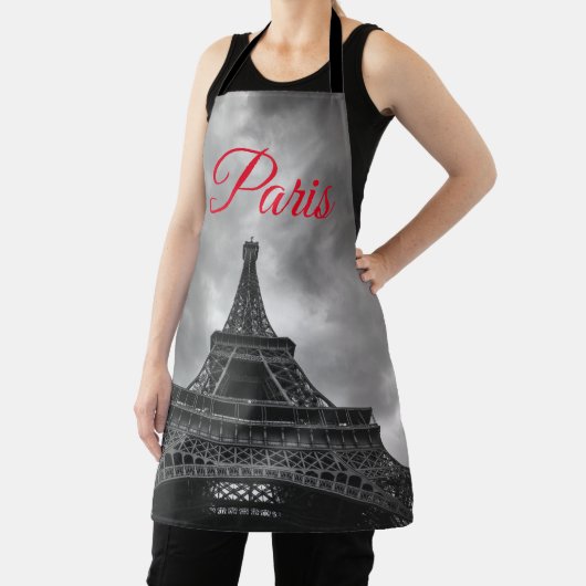 Schwarz-weißer Eiffelturm Paris - Europa Schürze (InSitu)