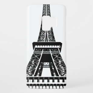 Schwarz-weißer Eiffelturm Paris Kunst, Dichtung un Case-Mate Samsung Galaxy S9 Hülle