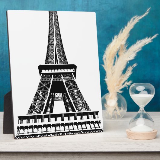 Schwarz-weißer Eiffelturm Paris Kunst, Dichtung un Fotoplatte (Seite)