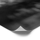 Schwarz-weißer Eiffelturm Paris Romantische Liebe  Poster (Ecke)