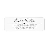 Schwarz-weißer einfacher Cursive Text und Herz (Vorne)