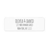 Schwarz-weißer einfacher handgeschriebener Text (Vorne)