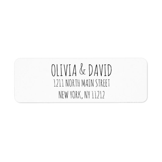 Schwarz-weißer einfacher handgeschriebener Text (Vorne)