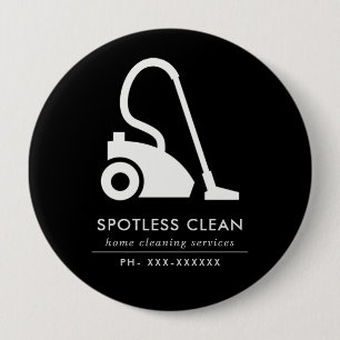 SCHWARZ-WEISSER EINFACHER VACUUM CLEANER CLEANING  BUTTON