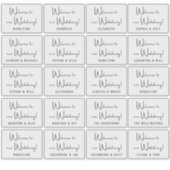 Schwarz-weißer Empfang von benutzerdefinierten Hoc Aufkleber (Vorderseite)