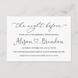 Schwarz-weißer Empfang vor der Nacht Begleitkarte