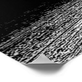 Schwarz-weißer Erfolg Motivierend Basketball Poster (Ecke)