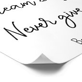 Schwarz-weißer Erfolgskurs: harter Spielraum Poster (Ecke)