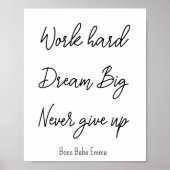 Schwarz-weißer Erfolgskurs: harter Spielraum Poster (Vorne)