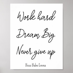 Schwarz-weißer Erfolgskurs: harter Spielraum Poster